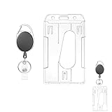 【Práctico】 El paquete contiene un riel de plástico y una hebilla telescópica ovalada. Soporte de tarjeta de identificación robusto para 2 tarjetas de crédito estándar, ideal para cualquier persona que tenga que acceder a dos tarjetas con frecuencia. Puede ahorrar mucho tiempo y satisfacer sus necesidades diarias.