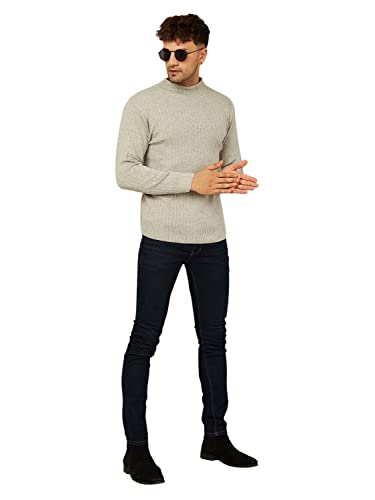Image of Kvetoo Men High Neck Full Sleeve Winter Woolen Sweater