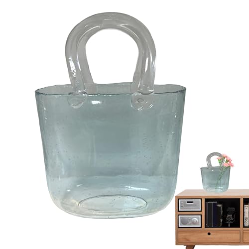Vaso trasparente a forma di borsa: vasi in , da pesce, vaso per fiori fatto a mano, composizione floreale, acquario e vaso di come decorazione per la casa