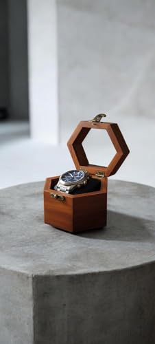 Image of wooden Organiser Handmade in Wooden Watch Stand for Watch wood box Size (4x4x3) in sheesham wood