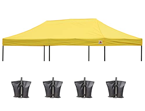 Image of ABCCANOPY Replacement Canopy Top for Pop Up Canopy Tent 10x20 Yellow