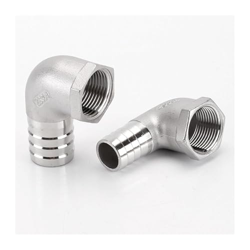 Conectores acodados en acero inoxidable 304 para tubería con rosca hermética 5