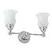 Ginger Chelsea Double Light Fixture, Polished Chrome 1182SO/PC