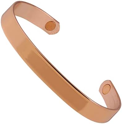 Sabona Brushed Copper Original Magnetic Bracelet, Copper Wristband, Large, 6.5”