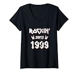 Photo Gallery donna rockin since 1999 regali per compleanno 23 anni hard rock maglietta con collo a v Photo Gallery donna rockin since 1999 regali per compleanno 23 anni hard rock maglietta con collo a v