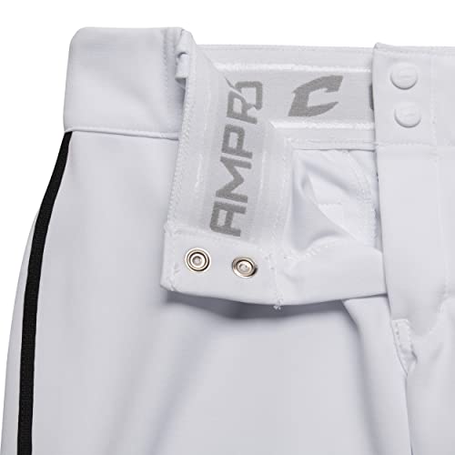 CHAMPRO Calça de torneio rápida com bordado, White,black Pipe, XX-Large