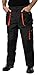 Produktbild Stens Herren Arbeitshose mit Kniepolstertaschen, Bundhose- Gr. XL (58), Schwarz/Orange