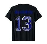 Southside blue rag bandana 13 hip hop street wear (BACKSIDE) T-Shirt