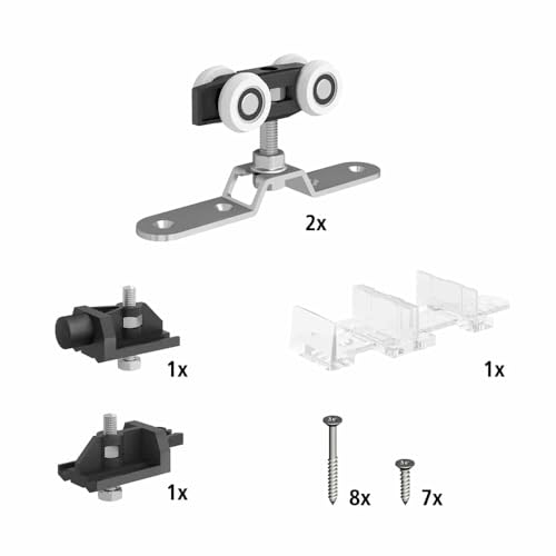 Kit de Rodillos para Puerta Corredera Slid’up 170 para 1 Puerta hasta 260 Lbs miniatura 2