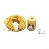 Teleskop-Antennenfuß-Set, M10-Gewinde mit SO239-Adapter für Kurzwellenradios USDX QRP, verstellbare 5,6 m Zugstange, 3D-Druck, ABS, mehrere Farben (gelb + Gitter)