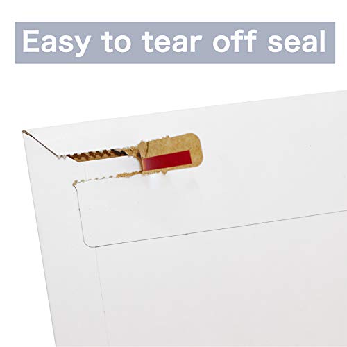 Xxcxpark Pacote com 25 envelopes rígidos, 24 x 31,8 cm, autovedantes, documentos fotográficos, envel