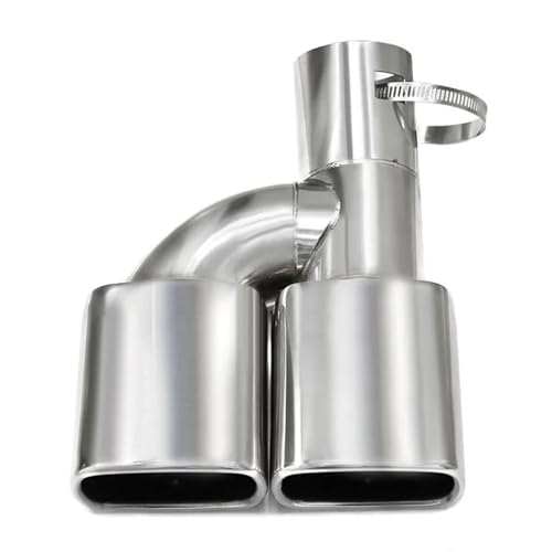 Escape de coche punta escape decorada con silenciador de tubo plata para Voxy