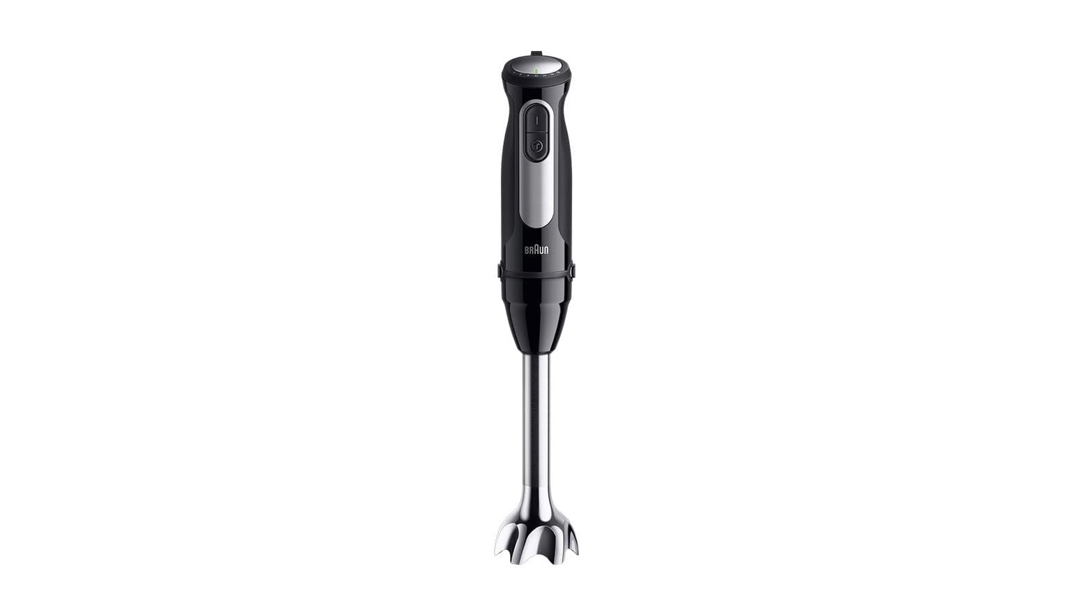 Braun MultiQuick Pro 5 MQ55001M, Frullatore a Immersione, Tec PowerBell Plus, 25 Velocità+Turbo, Sistema Easy Click Plus, Impugnatura Ergonomica, Albero in Acciaio, Bicchiere da 600ml, 1000W, Nero