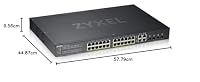 Zyxel Netzwerk Switch 24 Port | Smart Managed PoE+ | GS1920-24HPV2 – Ansicht 7