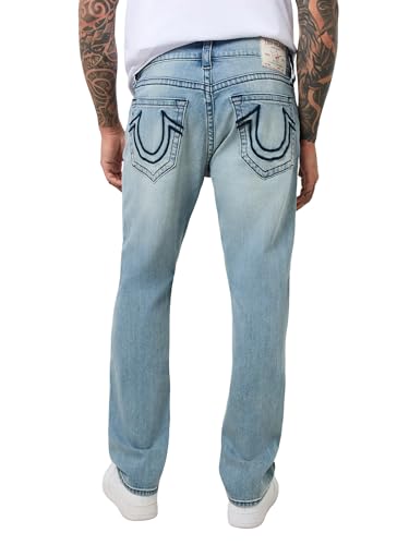 True Religion Men's Geno Sn No Flap 1/2" Raised Logo 32 Inseam4