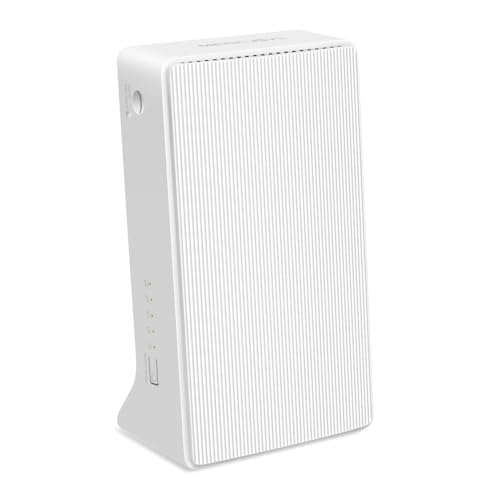 Mercusys MB260-4G LTE-Router unterstützt Nano-SIM-Karten, 4G+ Cat 6 mit bis zu 300 Mbit/s, Wi-Fi 6 Dualband AX1500, Gigabit-LAN/WAN-Anschlüsse, Plug and Play, bis zu 64 Geräte, Gastnetzwerk, EasyMesh,
