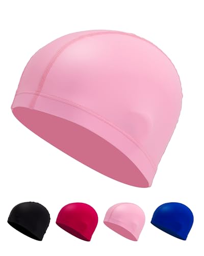 Fabric Swimming Cap – Comfortable, Durable & High Elastic (Light Pink)