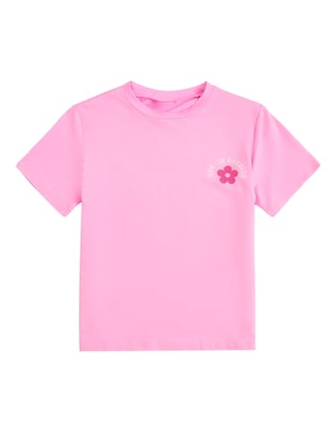 Image of Verdusa Girl's Coquette Bow Top Round Neck Short Sleeve Cute Graphic Tees