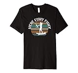 Bow Fishing - Here Fishy Fishy Fisherman's Gift Premium T-Shirt