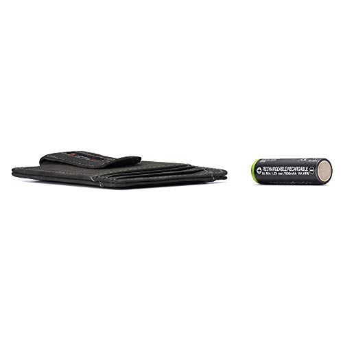 Image of Alpine Swiss RFID Dermot Money Clip Front Pocket Wallet For Men Leather Hampton Collection Nubuck Black
