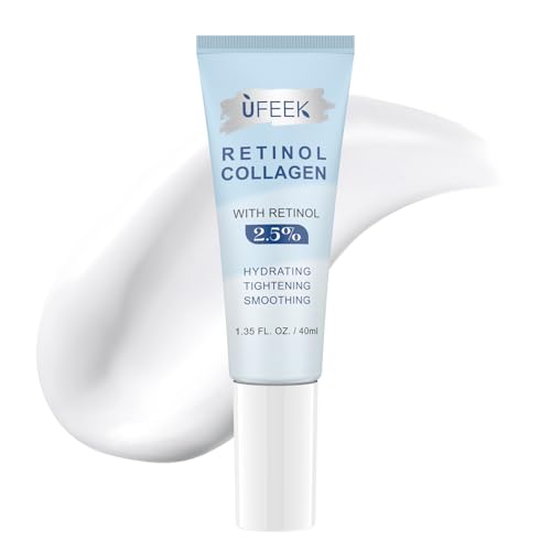 UFEEK Retinol Cream for Face, Firming Neck Cream – Instant Face Lift Cream with Collagen, Hyaluronic Acid, Anti-Aging Moisturizer for Neck, Tighten and Lift Wrinkle Cream for Men & Women, 40ml