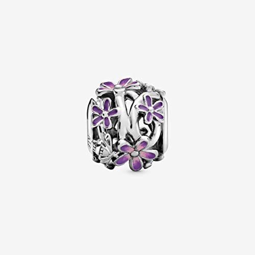 Pandora Openwork Purple Daisy Charm - Compatible Moments Bracelets - Jewelry for Women - Gift for Women in Your Life - Made with Sterling Silver & Enamel4