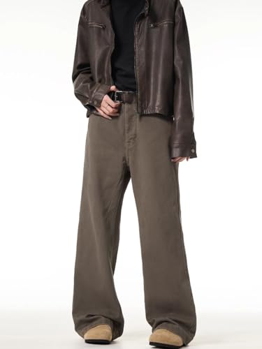 Men's Jeans Vintage Cleanfit Straight Leg Denim Jeans Loose Fit Trouser for Men3