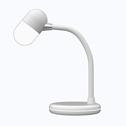 3-in-1 Bluetooth Lamp with Wireless Charging Pad, Bluetooth Speaker, Amber and White LED Light with Touch Control Dimmer - Gooseneck and Portable Lamp Design. USB Powered Lamp 3-in-1 Bluetooth Lamp with Wireless Charging Pad, Bluetooth Speaker, Amber and White LED Light with Touch Control Dimmer - Gooseneck and Portable Lamp Design. USB Powered Lamp