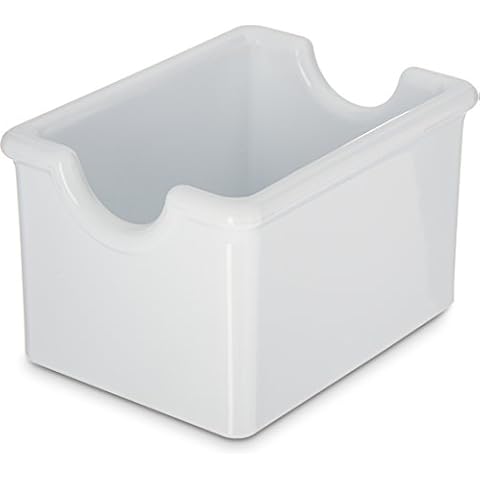 Carlisle FoodService Products 455002 Styrene Sugar Caddy, White Cover