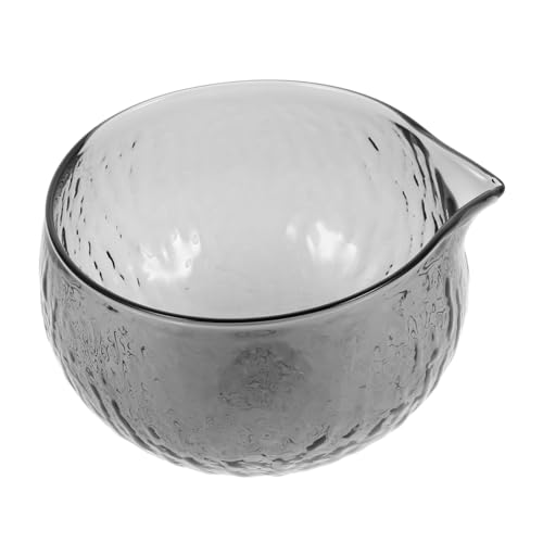 DECHOUS Matcha Bowl Spout Japanese Glass Matcha Bowl Spout Traditional Tea Cup Matcha Preparati