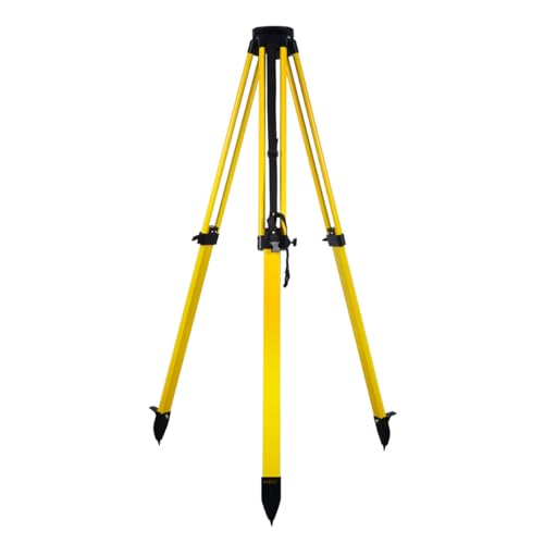 Takamine Telescopic Leg Tripod Instrument, Heavy Duty Aluminum Surveying Tripod for Surveying Construction with 5/8 Inch 11 Thread Flat Head for Total Station, Theodolite, Automatic Level-TK1016