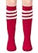 2 Pairs Kids Soccer Socks - Toddler Knee High & Tube Socks for Girls & Boys