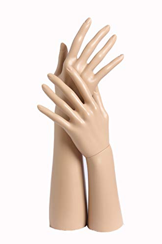 Eurohandisplay D3/4 2X Dekohand,Dekohände,Schmuckhand, Schmuckhalter,Schaufensterpuppe Hautfarbe Cover