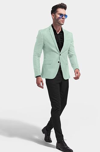 Elina fashion Men's Terry Rayon Spread Collar Jacket Embroidery Suit Blazer for Christmas, Wedding Festival2