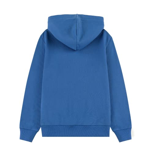Kid Nation Kids' Soft Brushed Fleece Casual Basic Pullover Hooded Sweatshirt Hoodie For Boys Or Girls M Gray Blue #TOP1