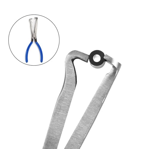 TMZDCJK 20cm Automotive Elektrische Trennzange - Schweres Werkzeug zum Entfernen von Zündkerzen, Auto Stecker Demontagezange für Kabelbaum, Zündspule, Elektrische Stecker Reparatur (Blau, 1PC)