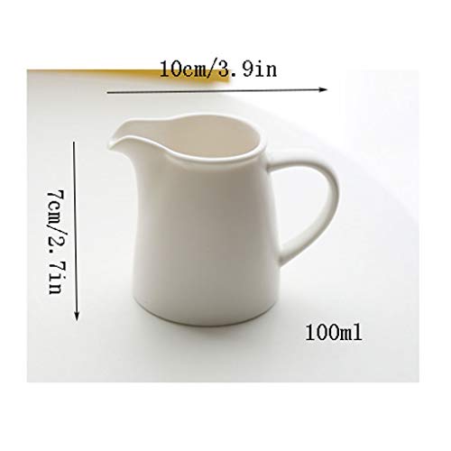 Salsiera Ceramica mini latte lattina 100ml condominio per la casa 100ml lattina di condimento matte lattina bianca… - immagine 3