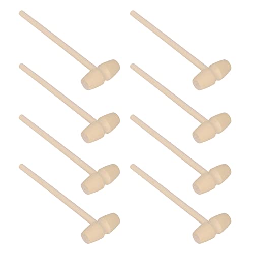 Mini martelo de madeira, forte durável seguro para usar pequeno martelo de madeira para coração de c