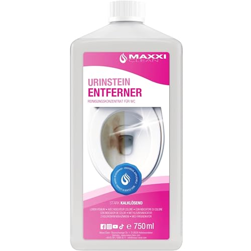 Maxxi Clean | 750 ml de nettoyant urinaire [extra fort] | Nettoyant WC extrêmement puissant & économique | Elimine les dépôts les plus tenaces comme le tartre urinaire & calcaire