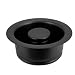 Westbrass R2089-62 Insinkerator Style Disposal Flange and Stopper, Matte Black