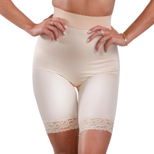 Rago Shapewear High-Waist Long Leg Pantie Girdle Style 518, Beige, Size X-Large #TOP28