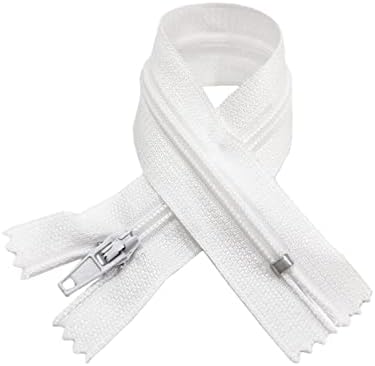 N.3 Zamknięte nylonowe zamki błyskawiczne, dostępne w 24 kolorach i pomiarach, zamek błyskawiczny do szycia, zamek błyskawiczny do szycia, zamki do szycia, (10-16cm, sosna zielona)