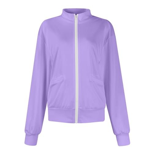 Scrub Jackets for Woman Zip Up Long Sleeve Tops Print Plus Size Womens Scrubs for Women Nursing Shirts with Pockets