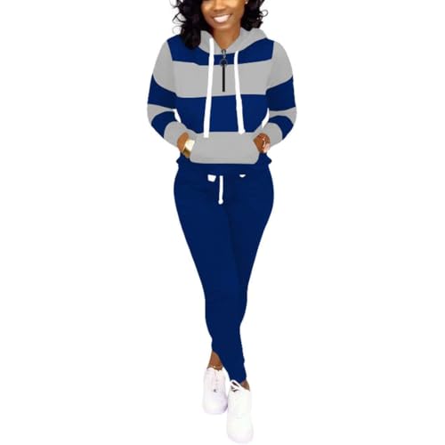 Nimsruc Two Piece Outfits For Women Jogging Suits Casual Sweatsuits Jogger Tracksuits Long Sleeve Hoodie Matching Sets