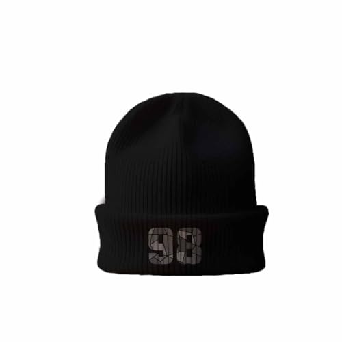 Bonnet noir doublé oreilles sensibles 98 Number contre le gel