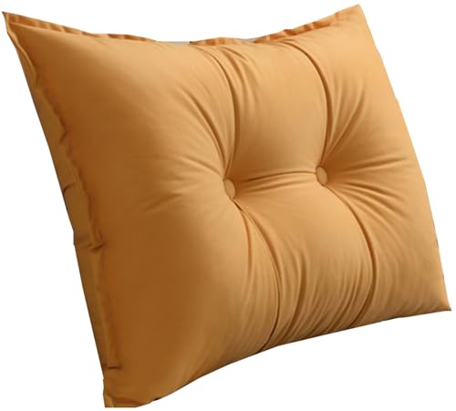 Almohada de lectura grande para cama y sofá, cojín extraíble y lavable, para camas individuales/dobles, 60/80/70/90 cm, soporte lumbar, color 8, 80 x 60 x 18 cm (1 unidad)
