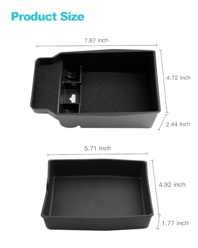 Image of CDEFG 2Pcs for 2026 Mazda CX5 Center Console Organizer & Bottom Tray | for 2026 Mazda CX-5 (S /Select /Preferred /Premium /Premium Plus) Accessories Middle Console & Under Armrest Storage Tray