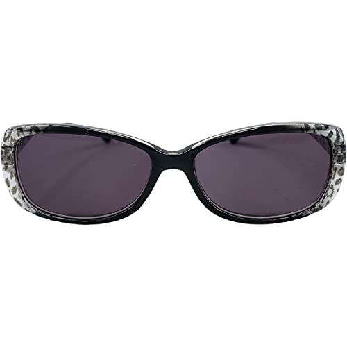 Incredible Bargains The Serengeti Reading Sunglasses, Fashion Tinted Sun Readers + 2.50 Black