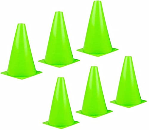SanR Neon 9 Inch Cone Marker Set, Marker Plastic Cones for Soccer Cricket Track and Field Sports(Pack of 6) (B09DD95M4B) Amazon Price History, Amazon Price Tracker