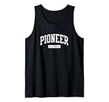 Camisa Pioneer CA: un simple diseño básico de letras de bloque de estilo deportivo universitario universitario. Gran idea de regalo Pioneer California o recuerdo de vacaciones. pueblo, ciudad y estado.